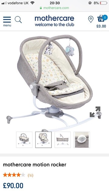 mothercare motion rocker